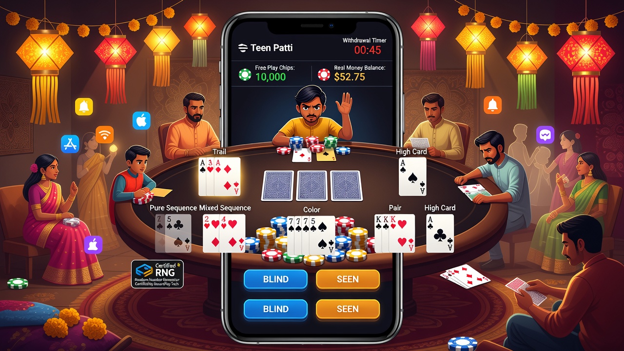 Teen Patti Online: Free Play, Real Money Options, Card Game Rules, and Winning Strategy Tips