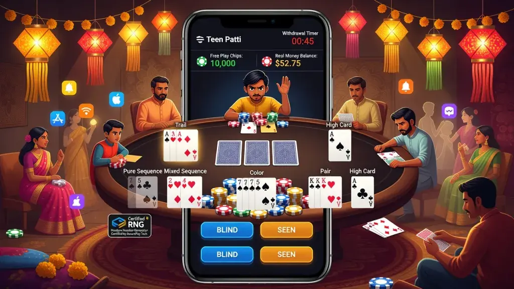 Teen Patti Online: Free Play, Real Money Options, Card Game Rules, and Winning Strategy Tips