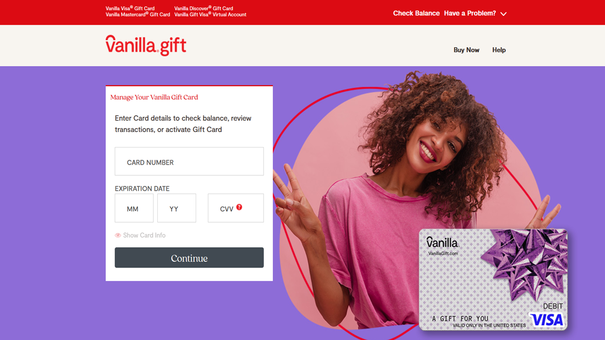 balance.vanillagift.com check vanilla gift card balance